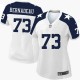 Women Nike Dallas Cowboys &73 Mackenzy Bernadeau Elite White Throwback Alternate NFL Jersey