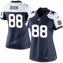 Women Nike Dallas Cowboys &88 Michael Irvin Elite Navy Blue Throwback Alternate NFL Jersey