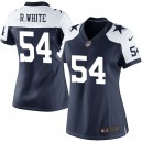 Women Nike Dallas Cowboys &54 Randy White Elite Navy Blue Throwback Alternate NFL Jersey