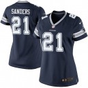 Women Nike Dallas Cowboys &21 Deion Sanders Elite Navy Blue Team Color NFL Jersey