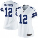 Women Nike Dallas Cowboys &12 Roger Staubach Elite White NFL Jersey