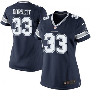 Femmes Nike Dallas Cowboys # 33 Tony Dorsett Élite bleu marine équipe NFL Maillot Magasin de couleur
