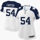 Women Nike Dallas Cowboys &54 Bruce Carter Elite White Throwback Alternate NFL Jersey