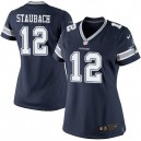 Women Nike Dallas Cowboys &12 Roger Staubach Elite Navy Blue Team Color NFL Jersey