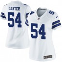 Women Nike Dallas Cowboys &54 Bruce Carter Elite White NFL Jersey