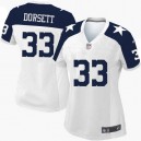 Women Nike Dallas Cowboys &33 Tony Dorsett Elite White Throwback Alternate NFL Jersey