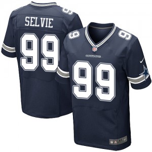 Hommes Nike Dallas Cowboys # 99 George Selvie Élite bleu marine équipe NFL Maillot Magasin de couleur