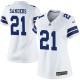 Women Nike Dallas Cowboys &21 Deion Sanders Elite White NFL Jersey