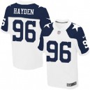 Men Nike Dallas Cowboys &96 Nick Hayden Elite White Throwback Alternate NFL Jersey