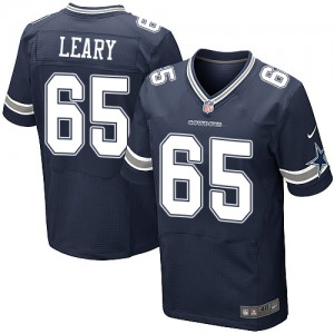 Hommes Nike Dallas Cowboys # 65 Ronald Leary élite bleu marine équipe NFL Maillot Magasin de couleur