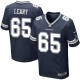Men Nike Dallas Cowboys &65 Ronald Leary Elite Navy Blue Team Color NFL Jersey