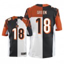 Men Nike Cincinnati Bengals &18 A.J. Green Elite Team/Road Two Tone NFL Jersey