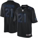 Men Nike Dallas Cowboys &21 Deion Sanders Elite Black Impact NFL Jersey