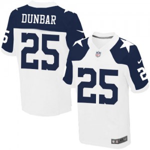 Hommes Nike Dallas Cowboys # 25 Lance Dunbar élite blanche Throwback alternent NFL Maillot Magasin Hommes Nike Dallas Cowboys # 25 Lance Dunbar élite blanche Throwback alternent NFL Maillot Magasin