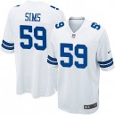 Youth Nike Dallas Cowboys &59 Ernie Sims Elite White NFL Jersey