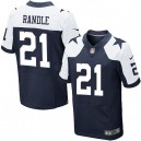 Men Nike Dallas Cowboys &21 Joseph Randle Elite Navy Blue Throwback Alternate NFL Jersey