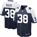 Youth Nike Dallas Cowboys &38 Jeff Heath Elite Navy Blue Throwback Alternate NFL Jersey