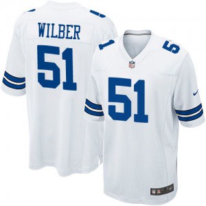 Jeunes Cowboys de Dallas Nike # 51 Kyle Wilber Élite blanc NFL Maillot Magasin
