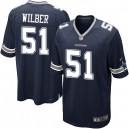 Youth Nike Dallas Cowboys &51 Kyle Wilber Elite Navy Blue Team Color NFL Jersey
