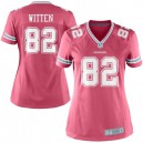 Women Nike Dallas Cowboys &82 Jason Witten Elite Pink NFL Jersey