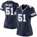 Women Nike Dallas Cowboys &51 Kyle Wilber Elite Navy Blue Team Color NFL Jersey