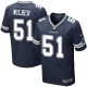Men Nike Dallas Cowboys &51 Kyle Wilber Elite Navy Blue Team Color NFL Jersey