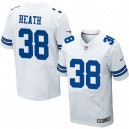 Men Nike Dallas Cowboys &38 Jeff Heath Elite White NFL Jersey