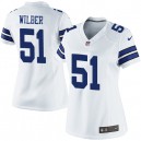 Women Nike Dallas Cowboys &51 Kyle Wilber Elite White NFL Jersey