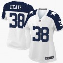 Women Nike Dallas Cowboys &38 Jeff Heath Elite White Throwback Alternate NFL Jersey