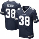Men Nike Dallas Cowboys &38 Jeff Heath Elite Navy Blue Team Color NFL Jersey
