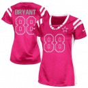 Women Nike Dallas Cowboys &88 Dez Bryant Elite Pink Draft Him Shimmer NFL Jersey