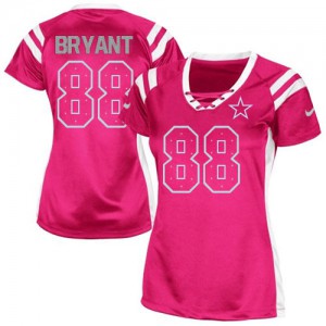 Femmes Nike Dallas Cowboys # 88 Dez Bryant élite rose lui projet Shimmer NFL Maillot Magasin