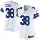Women Nike Dallas Cowboys &38 Jeff Heath Elite White NFL Jersey