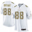 Men Nike Dallas Cowboys &88 Dez Bryant Elite White Salute to Service NFL Jersey