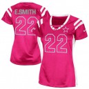 Women Nike Dallas Cowboys &22 Emmitt Smith Elite Pink Draft Him Shimmer NFL Jersey
