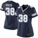 Women Nike Dallas Cowboys &38 Jeff Heath Elite Navy Blue Team Color NFL Jersey