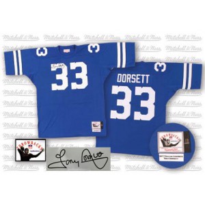 Mitchell et Ness Dallas Cowboys # 33 Tony Dorsett authentique bleu marine Throwback dédicacée NFL Maillot Magasin Mitchell et Ness Dallas Cowboys # 33 Tony Dorsett authentique bleu marine Throwback dédicacée NFL Maillot Magasin
