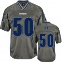 Men Nike Dallas Cowboys &50 Sean Lee Elite Grey Vapor NFL Jersey
