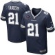 Men Nike Dallas Cowboys &21 Deion Sanders Elite Navy Blue Team Color Hall of Fame NFL Jersey