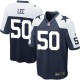 Youth Nike Dallas Cowboys &50 Sean Lee Elite Navy Blue Throwback Alternate NFL Jersey