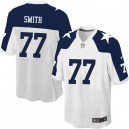 Youth Nike Dallas Cowboys &77 Tyron Smith Elite White Throwback Alternate NFL Jersey