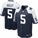 Youth Nike Dallas Cowboys &5 Dan Bailey Elite Navy Blue Throwback Alternate NFL Jersey