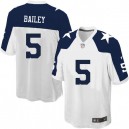 Youth Nike Dallas Cowboys &5 Dan Bailey Elite White Throwback Alternate NFL Jersey