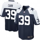 Youth Nike Dallas Cowboys &39 Brandon Carr Elite Navy Blue Throwback Alternate NFL Jersey