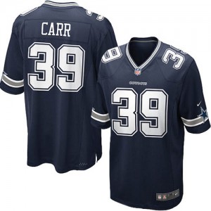Couleur NFL maillot de l'équipe jeunesse Nike Dallas Cowboys # 39 Brandon Carr Élite Navy Blue
