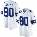 Youth Nike Dallas Cowboys &90 Demarcus Lawrence Elite White NFL Jersey