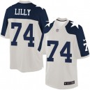 Youth Nike Dallas Cowboys &74 Bob Lilly Elite White Throwback Alternate NFL Jersey