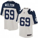 Youth Nike Dallas Cowboys &69 Henry Melton Elite White Throwback Alternate NFL Jersey
