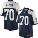 Youth Nike Dallas Cowboys &70 Zack Martin Elite Navy Blue Throwback Alternate NFL Jersey