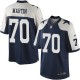 Youth Nike Dallas Cowboys &70 Zack Martin Elite Navy Blue Throwback Alternate NFL Jersey